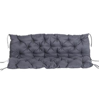 Northio Coussin De Banc Coussin De Siège Coussin De Dossier Coussin Pour Banc De Jardin Meubles De Jardin Porche Balançoires 150 98X8Cm Coton Gris Foncé  