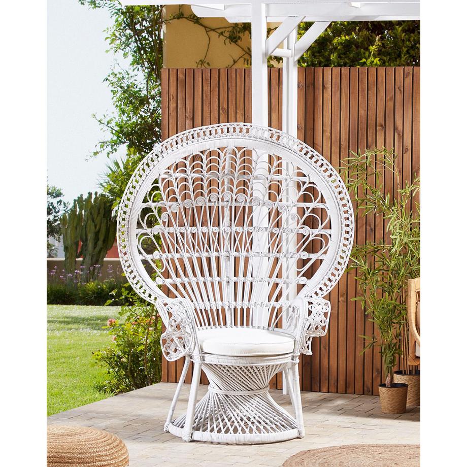 Beliani Sedia Peacock en Rattan Classico EMMANUELLE  