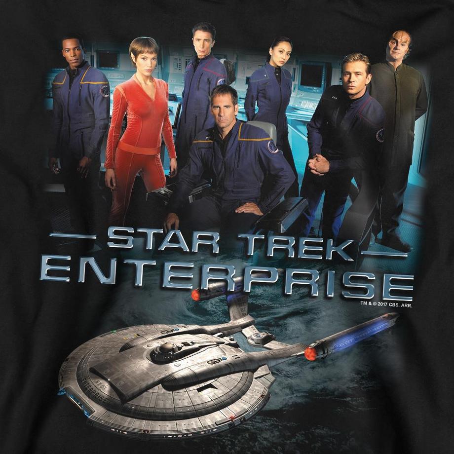 Star Trek Enterprise Stampa Regular Fit Felpa  