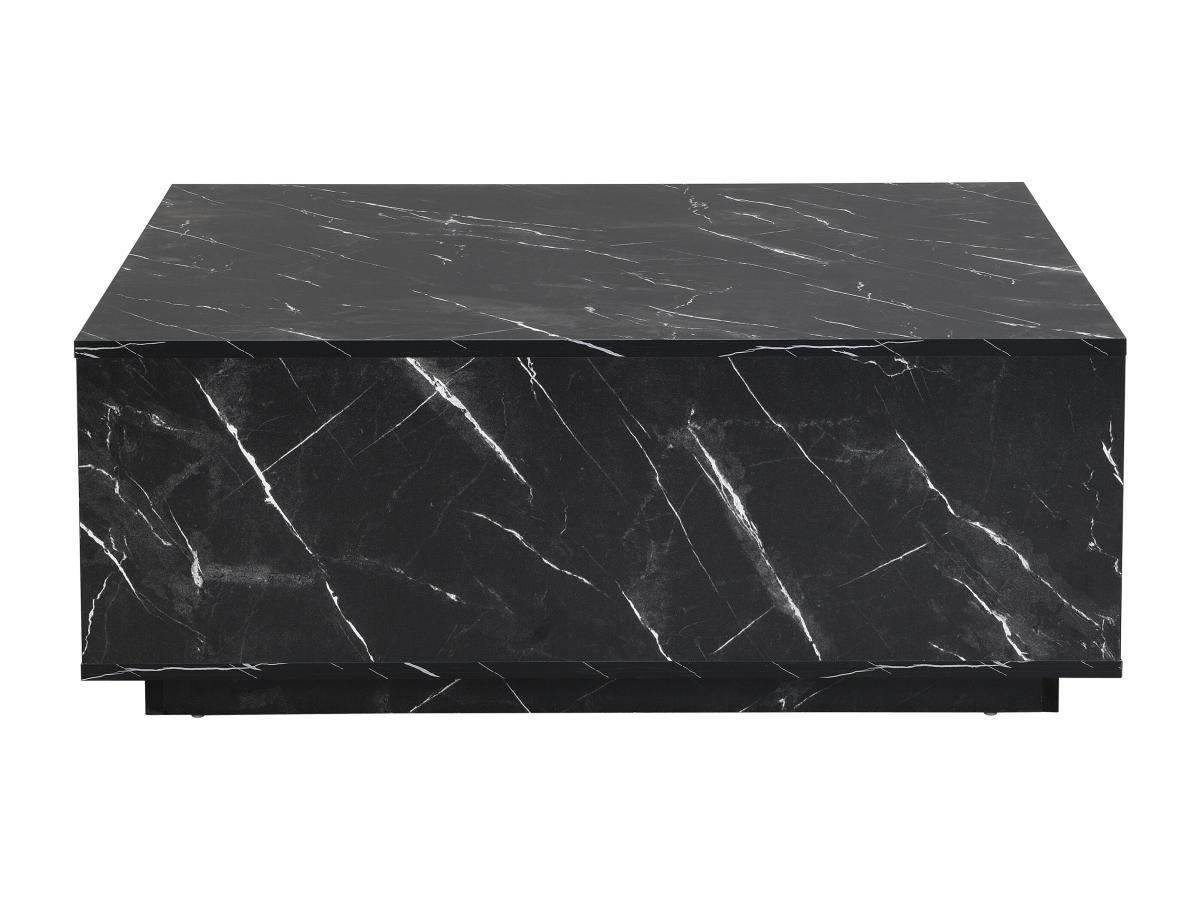 PASCAL MORABITO Couchtisch mit 2 Schubladen - MDF - Marmor-Optik Schwarz - ANTRIM von Pascal Morabito  