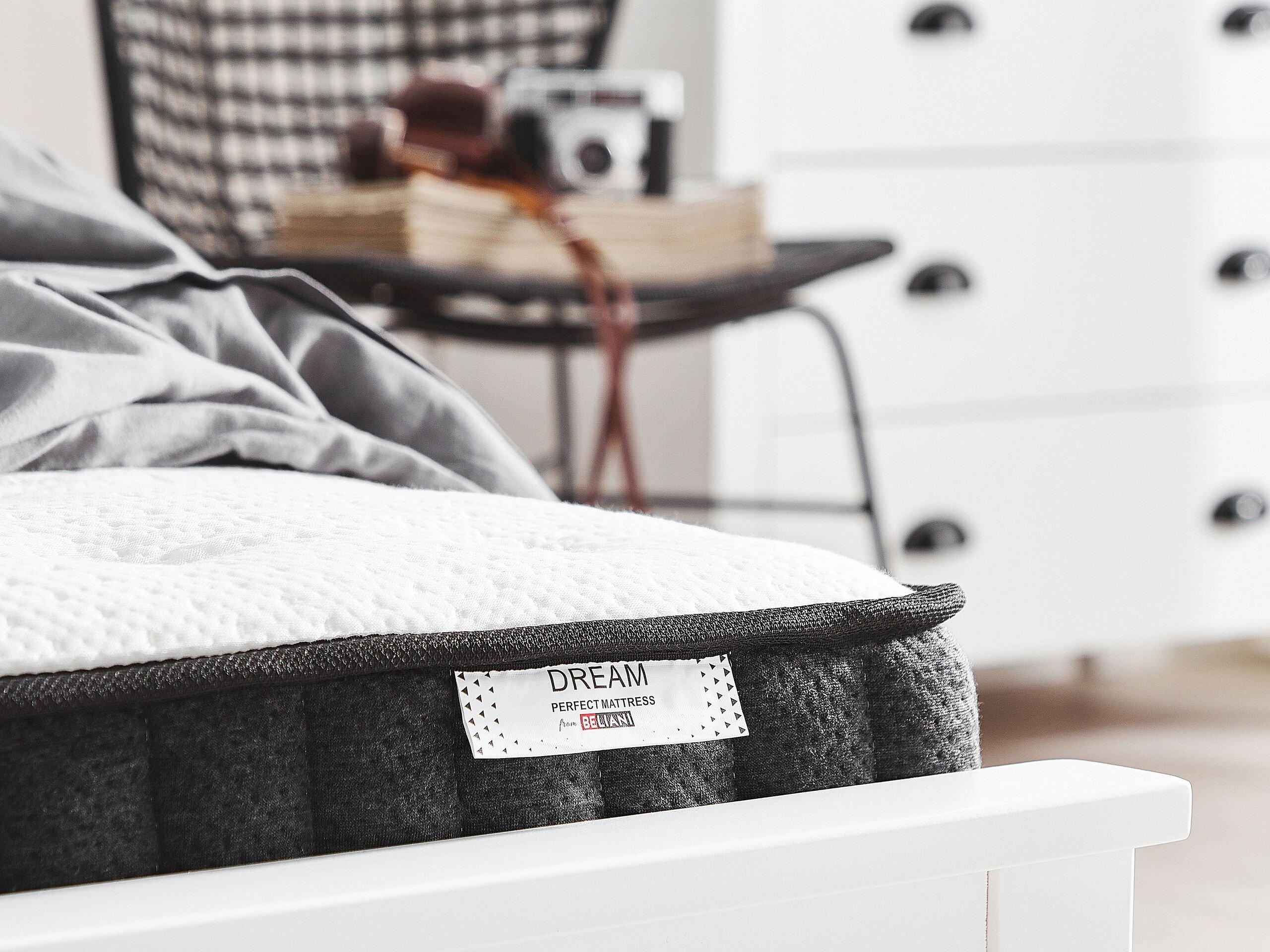 Beliani Matelas à ressorts ensachés en latex en Ressorts ensachés DREAM  