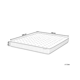 Beliani Matelas à ressorts ensachés en latex en Ressorts ensachés DREAM  