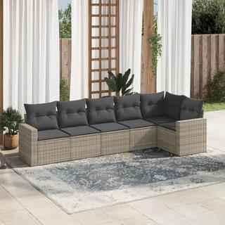 VidaXL set divano da giardino Polirattan  