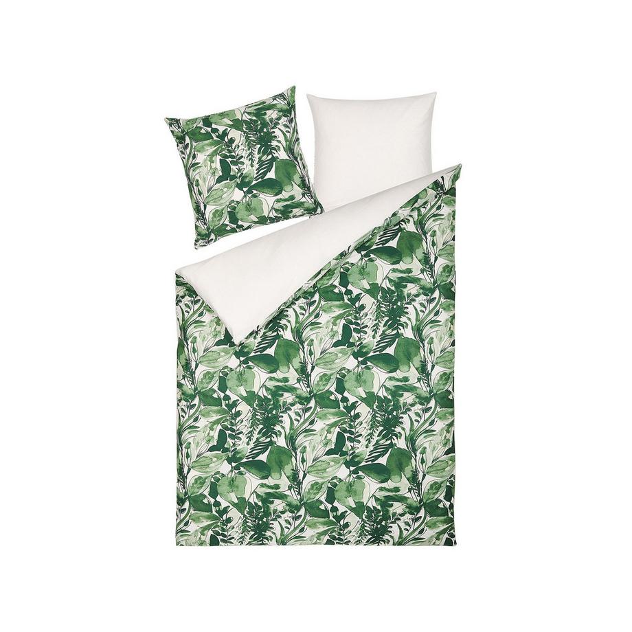 Beliani Modern GREENWOOD Housse de Couette en Satin de Coton  