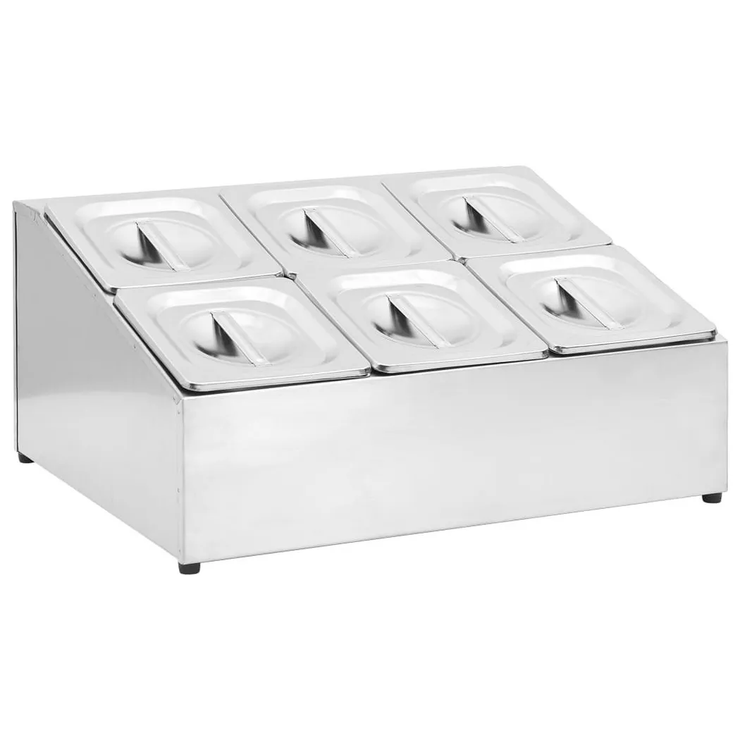 VidaXL - Récipient gastronorm acier, One Size, Argent