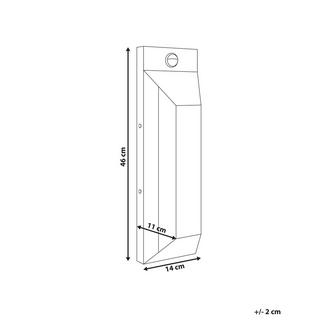 Beliani LED Aussenwandleuchte aus Eisen Modern MAWZA  