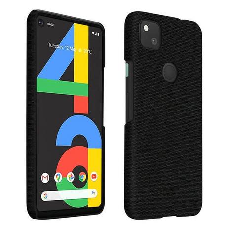 Avizar  Stoffhülle Google Pixel 4A Schwarz 