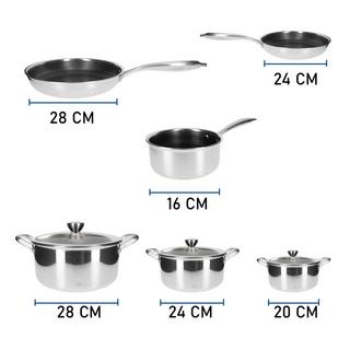 Cheffinger Set da cucina inox premium 10 pezzi  