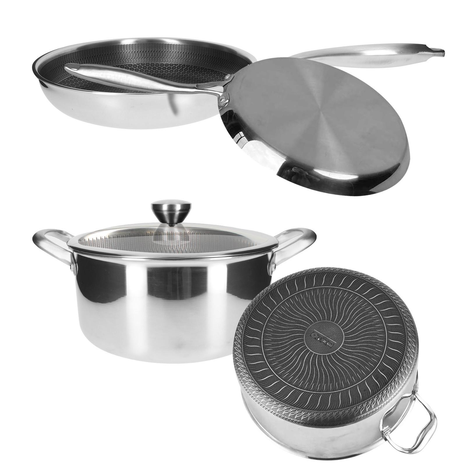 Cheffinger Set da cucina inox premium 10 pezzi  