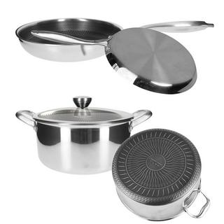 Cheffinger Set da cucina inox premium 10 pezzi  