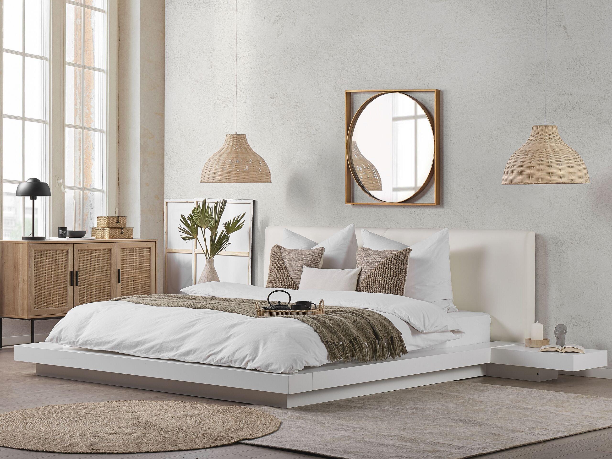 Beliani Bett mit Lattenrost aus MDF-Platte Modern ZEN  