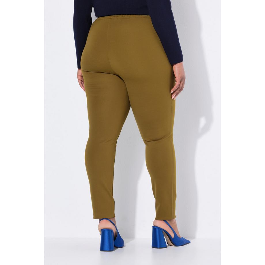 Ulla Popken Sienna Pantalon Punto Coupe Slim Taille Élastique  