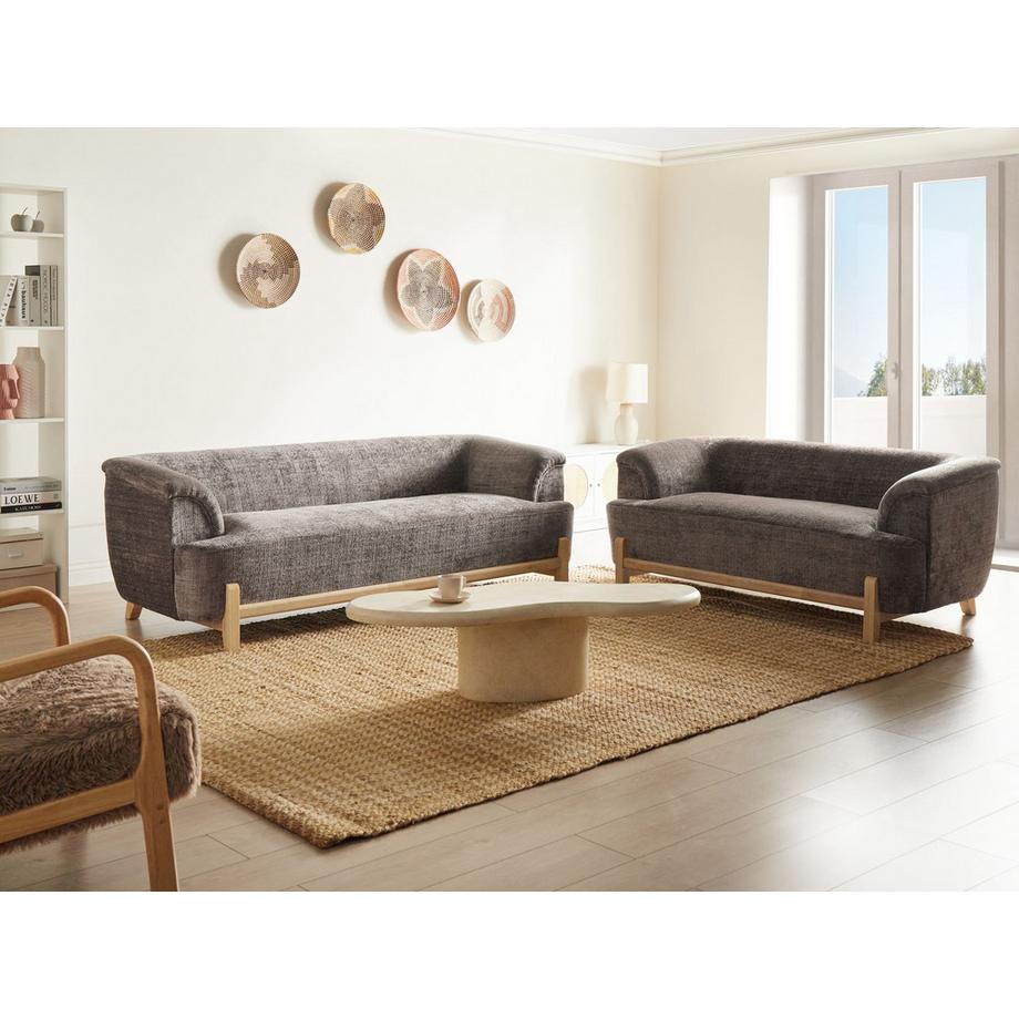 Beliani Ensemble de salon en Tissu chenille  ALNOR  