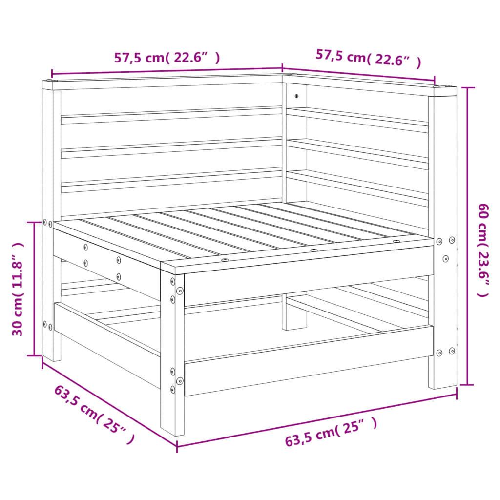 VidaXL Garten ecksofa kiefernholz  