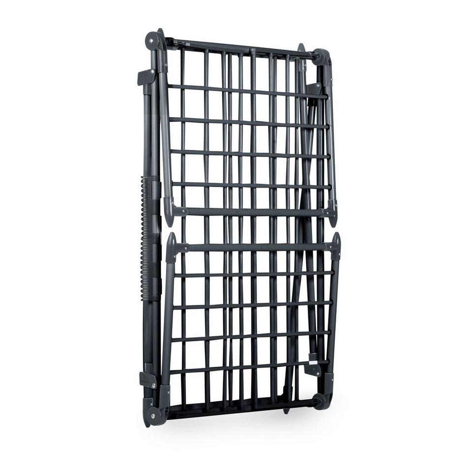 B2X  Etendoir pliable noir avec ligne de 22 mètres 