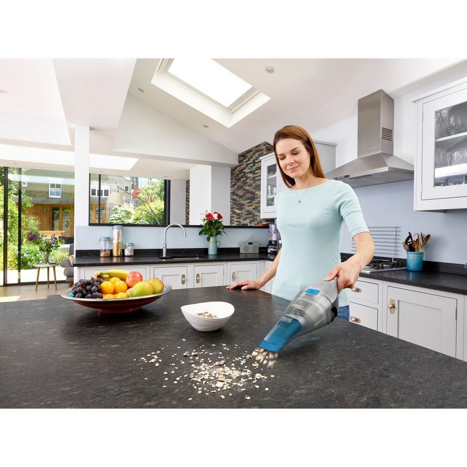 BLACK+DECKER Akkusauger Dustbuster silber 10.8Wh (7.2V / 1.5Ah)  