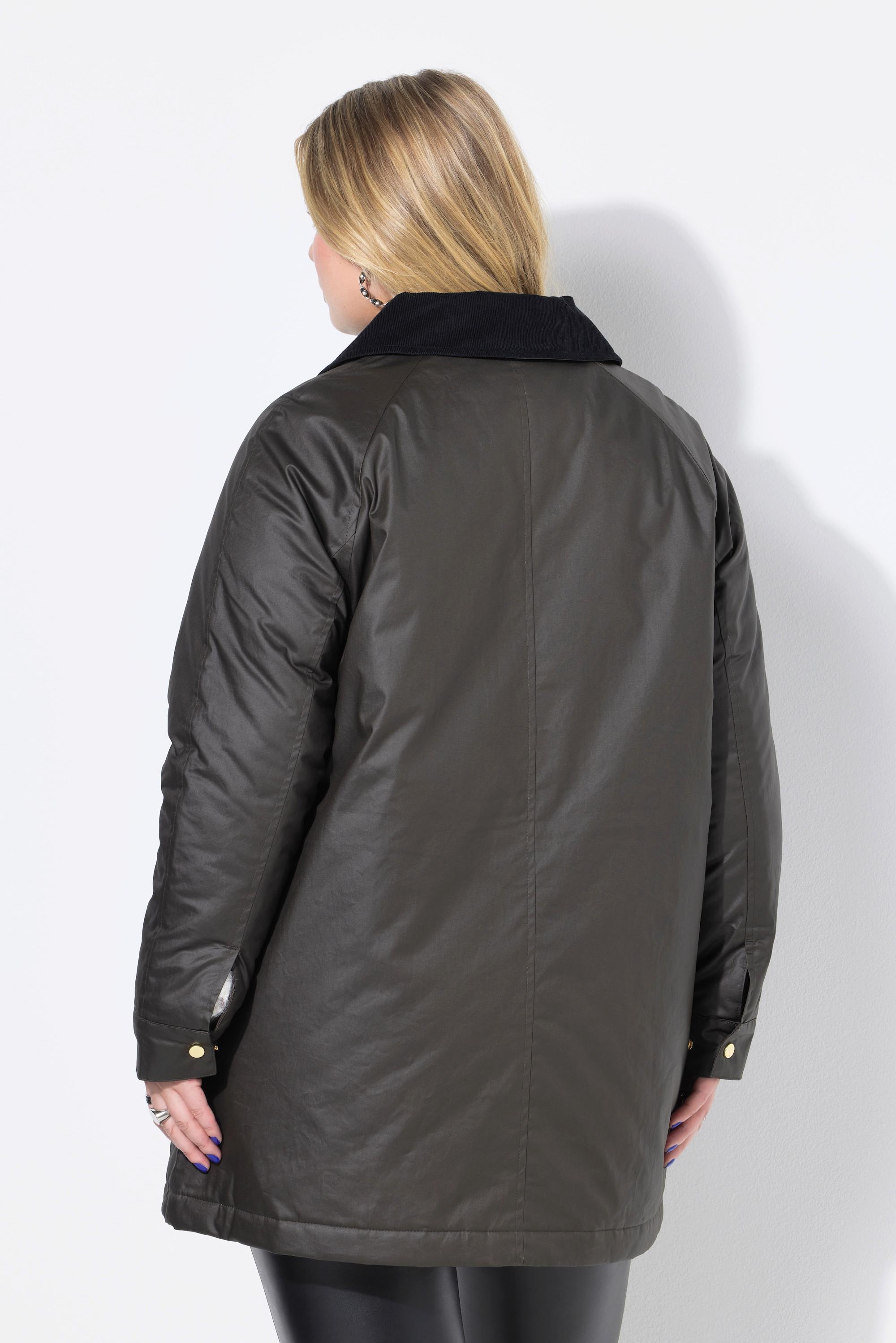 Studio Untold Giacca Spalmata Linea A Collo in Velluto a Coste Stile Britannico  