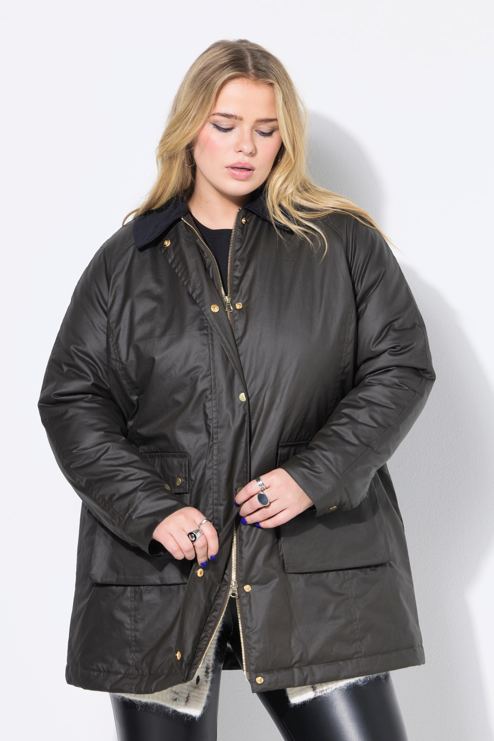 Studio Untold Giacca Spalmata Linea A Collo in Velluto a Coste Stile Britannico  