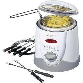 Clatronic  FFR 2916 Friggitrice e macchina per la fonduta 840 W Con regolazione manuale della temperatura Bianco 