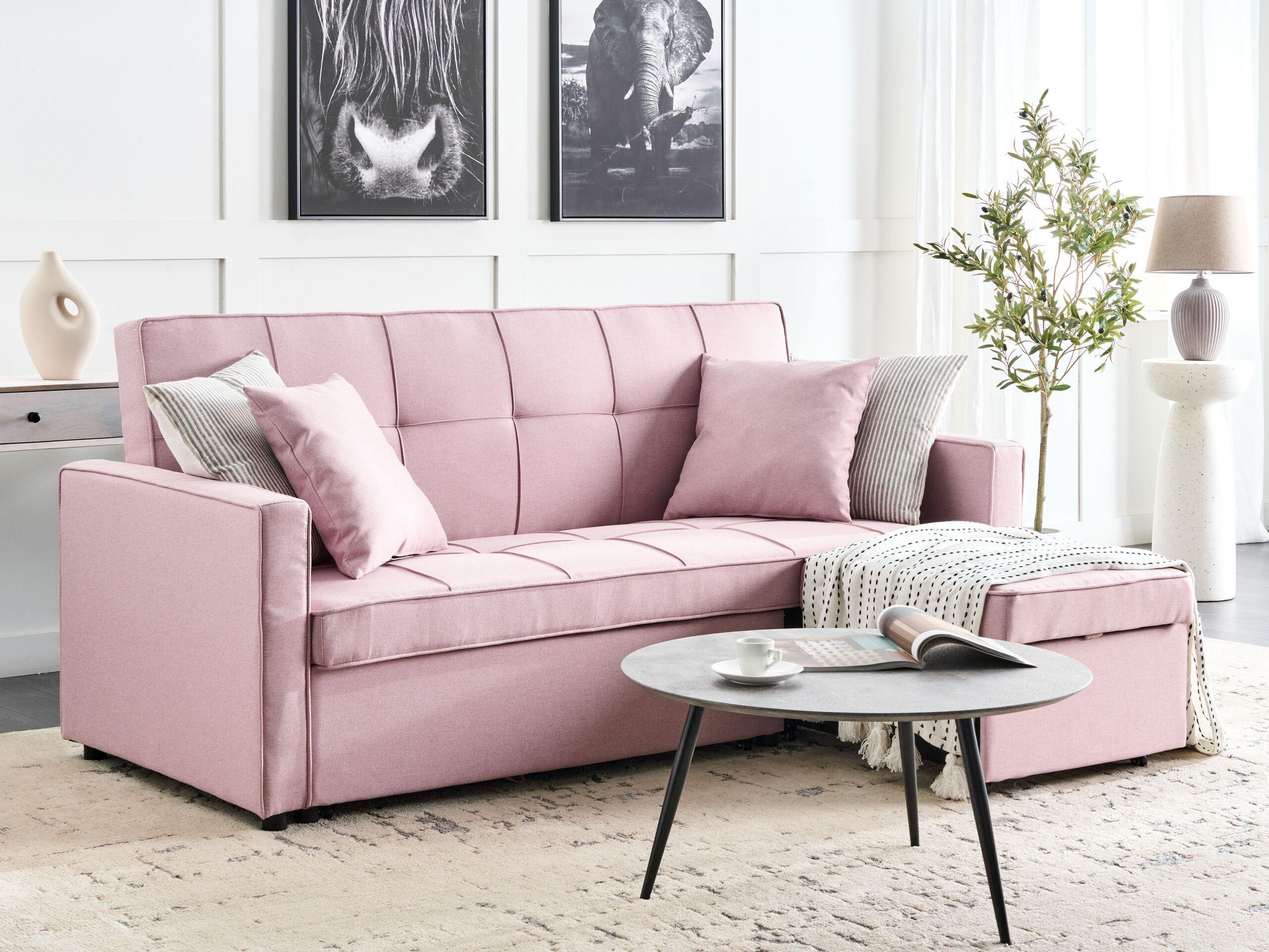 Beliani Schlafsofa aus Polyester Modern GLOMMA  