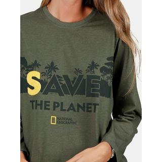 Admas  Pyjama tenue d'intérieur pantalon top Save Planet National Geographic 