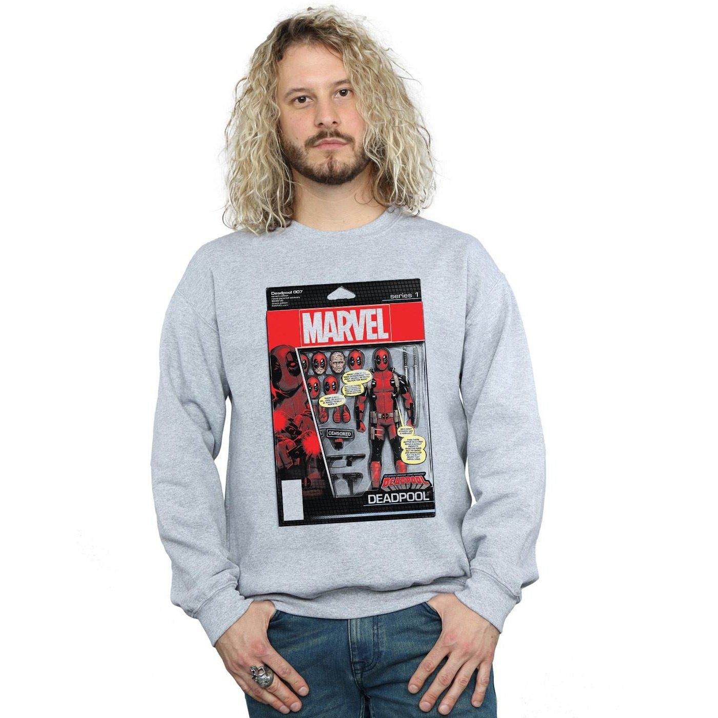 MARVEL  Deadpool Action Figure Sweatshirt 