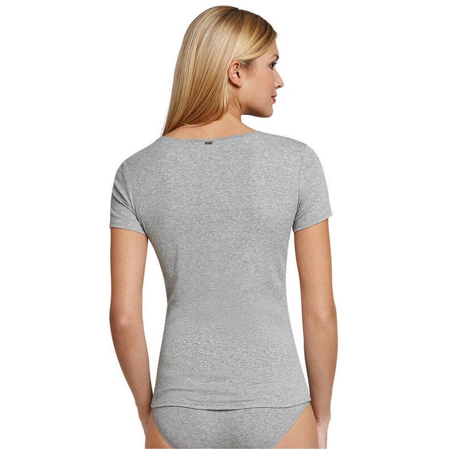Schiesser Natural Beauty Maglia Maniche Corte Scollo a V  
