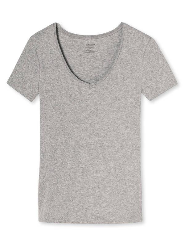 Schiesser Natural Beauty Maglia Maniche Corte Scollo a V  