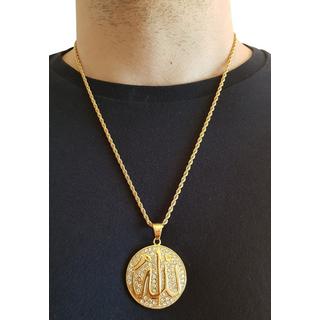 HEBE JEWELS  Lettere arabe, collana con ciondolo, STILE HIP-HOP 