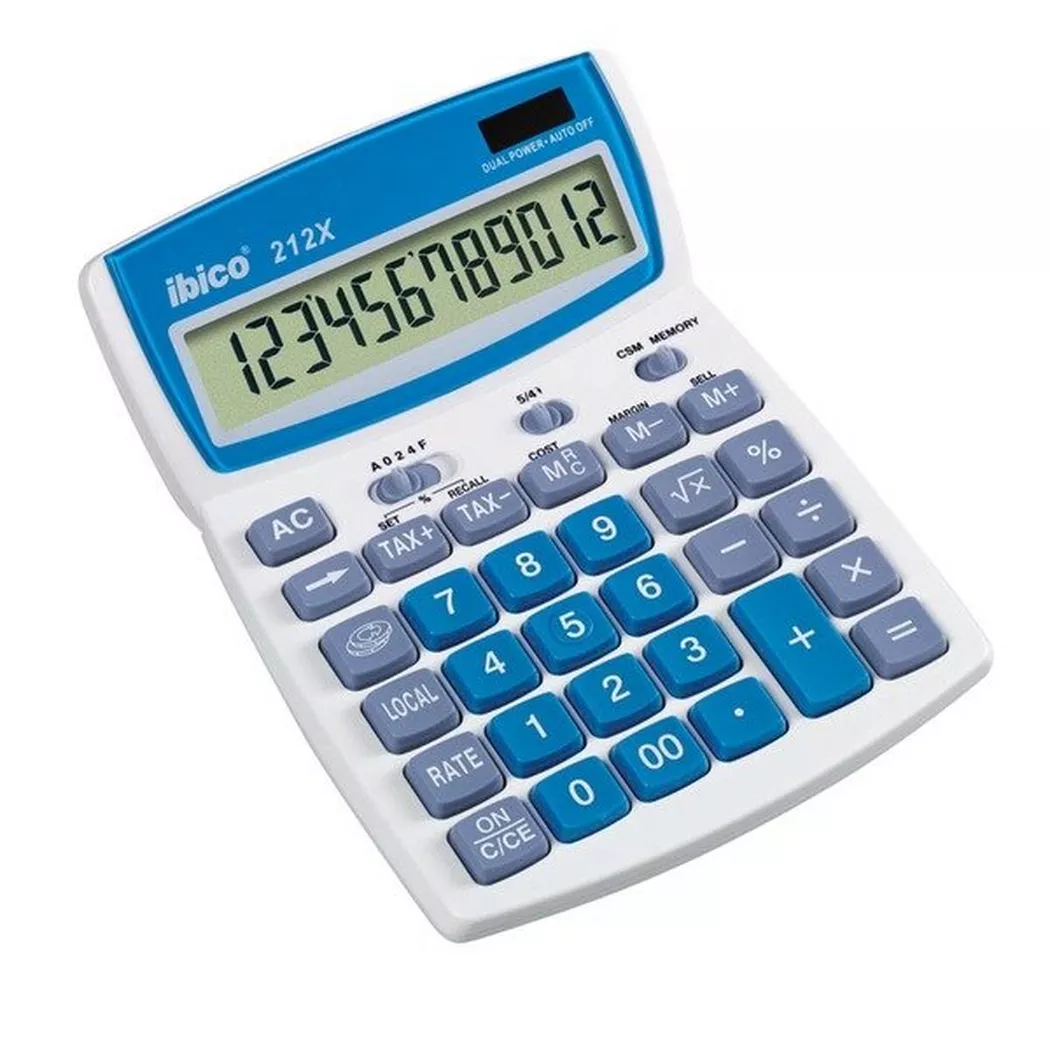 Ibico – Tischrechner 212X IB410161, Blau