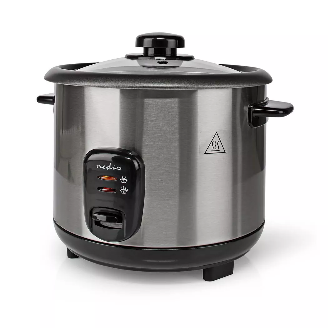 Nedis – Reiskocher 500W mit Schüssel 1,5L, Schwarz