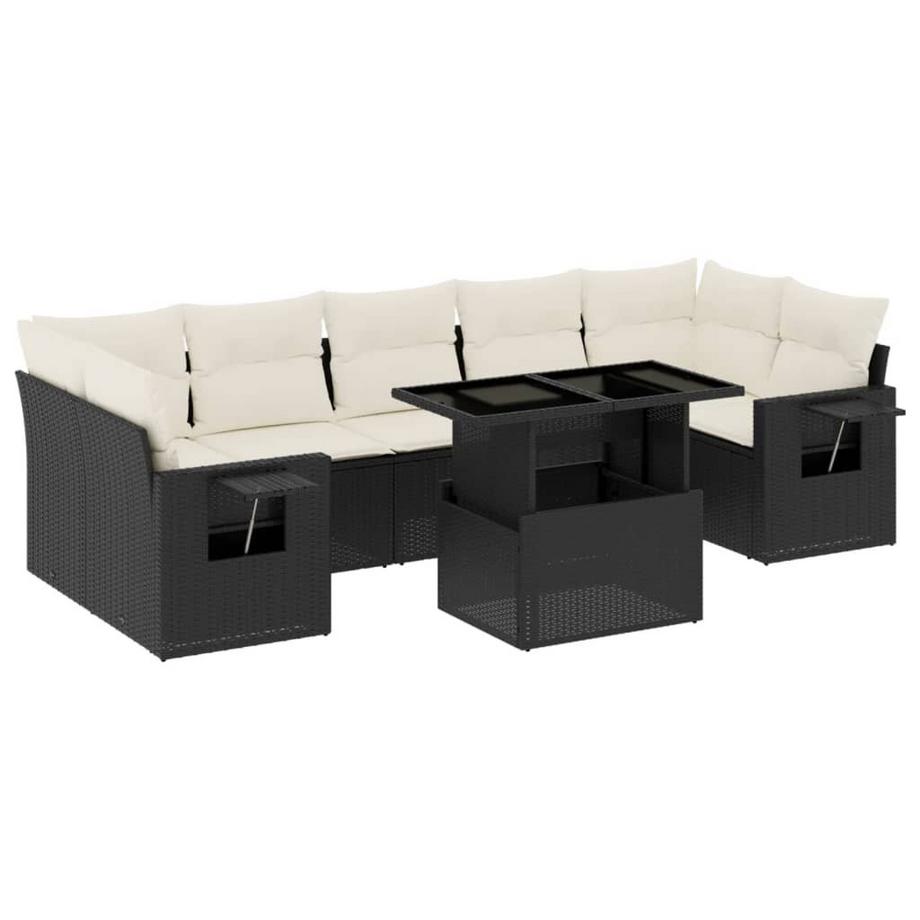 Ensemble de canapés de jardin rotin synthétique