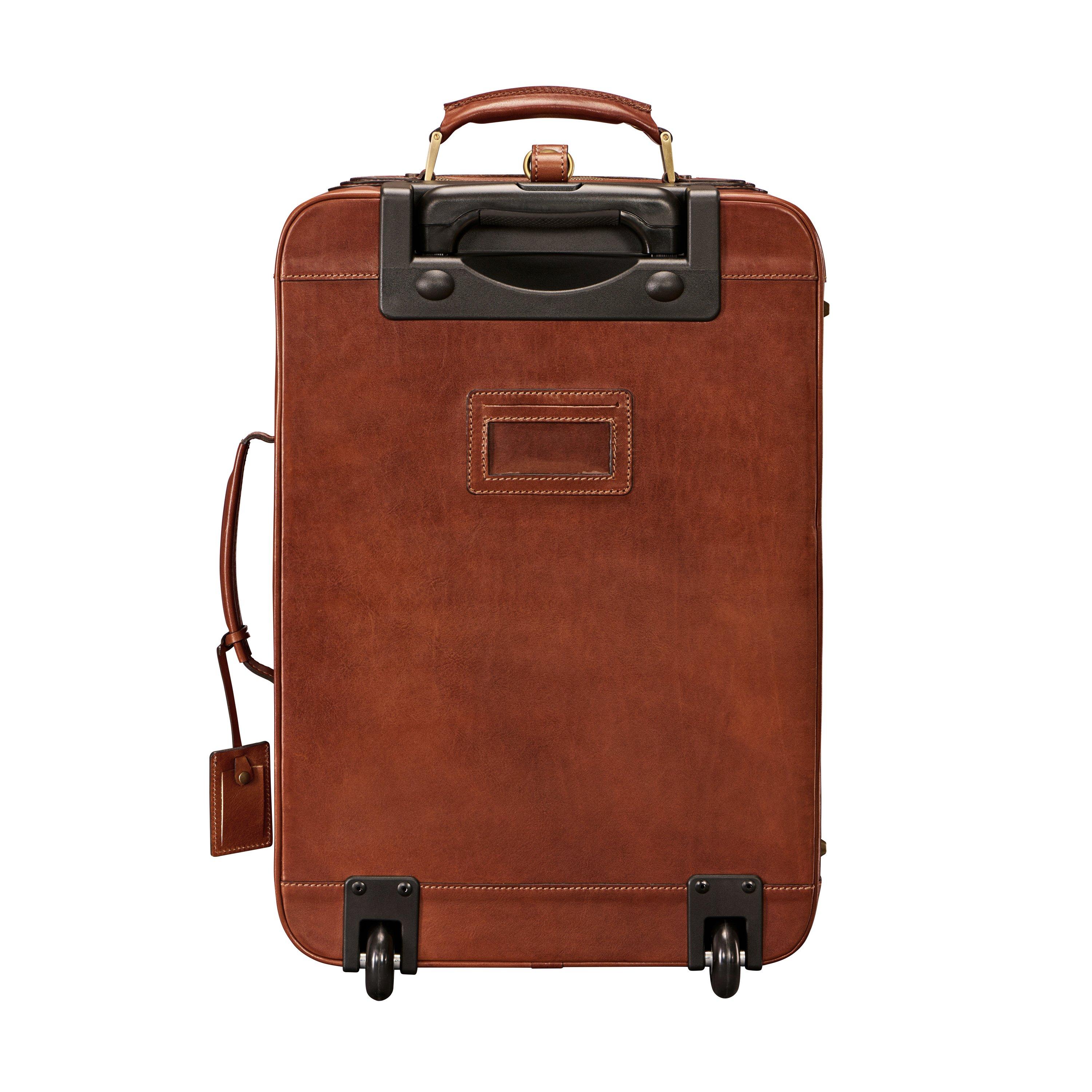 Maxwell Scott  Piazzale - Leder Trolley Reisetasche 