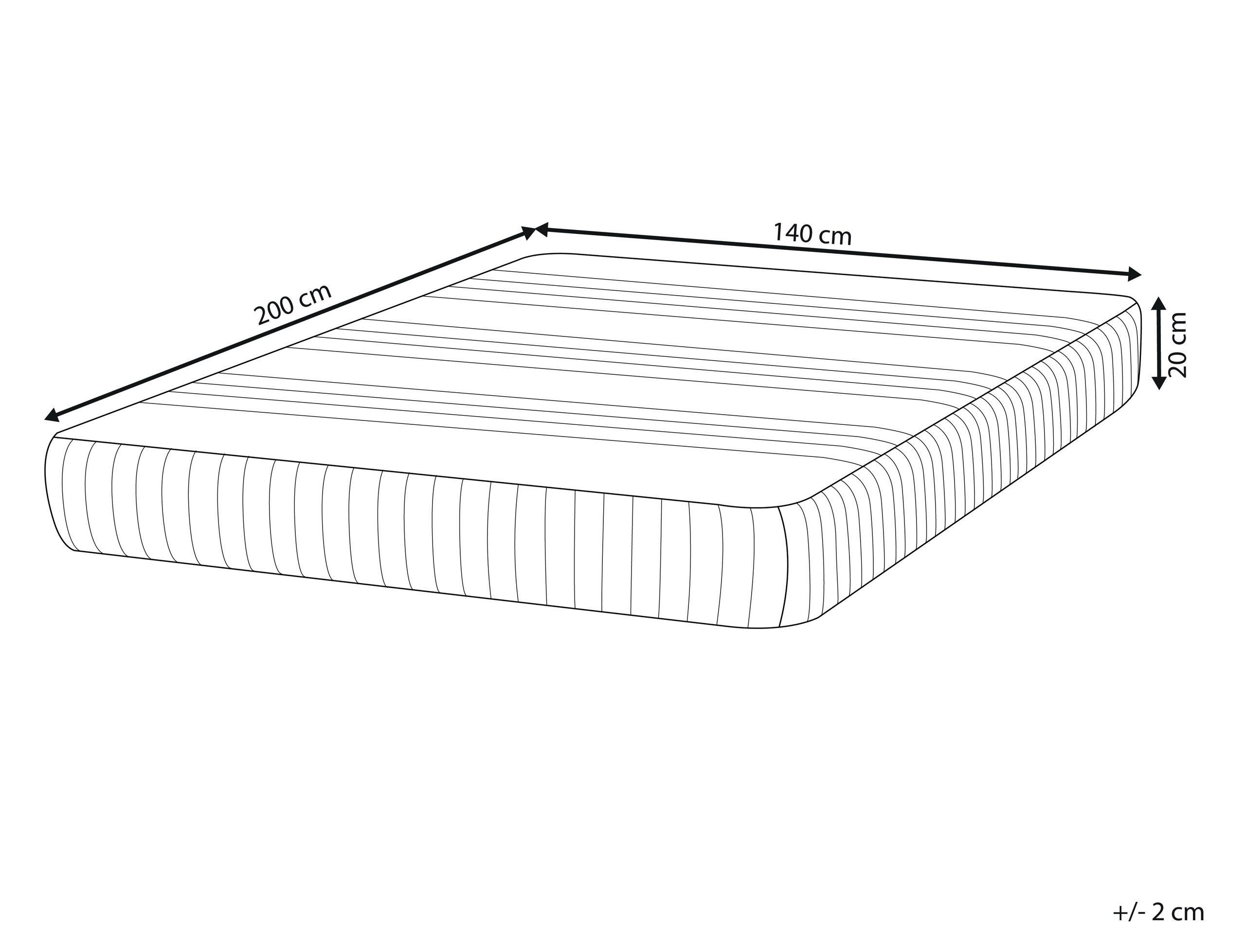 Beliani Latexmatratze aus PU-Schaum FANTASY  