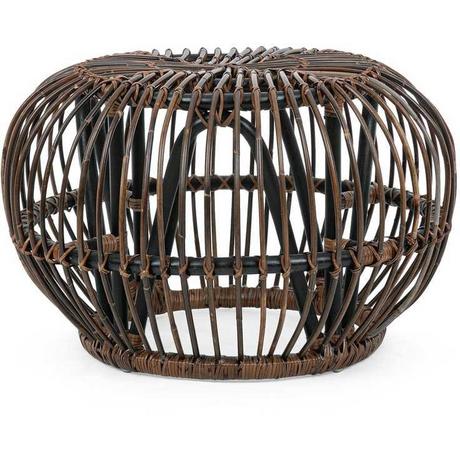 mutoni Table d'appoint de jardin Pouf Doradal croco  