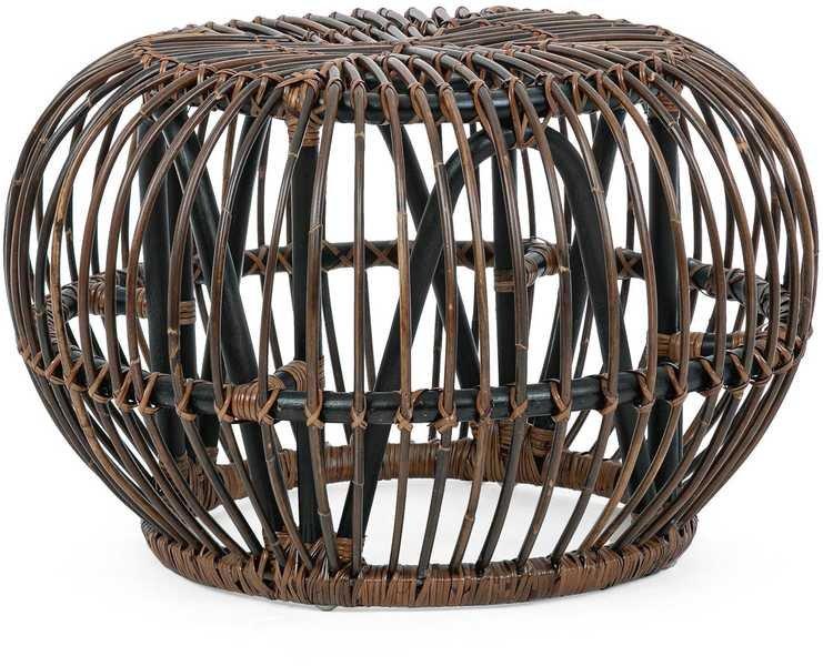 mutoni Table d'appoint de jardin Pouf Doradal croco  