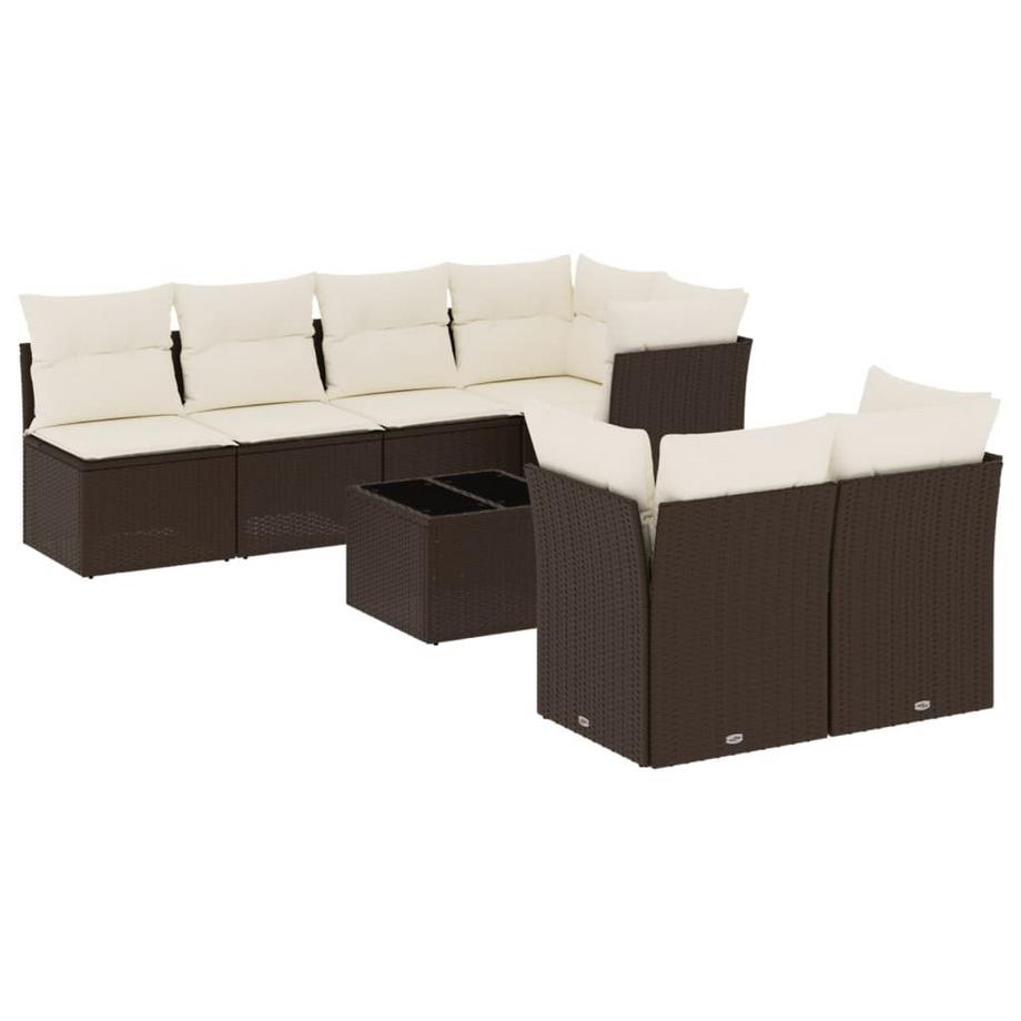 set divano da giardino Polirattan