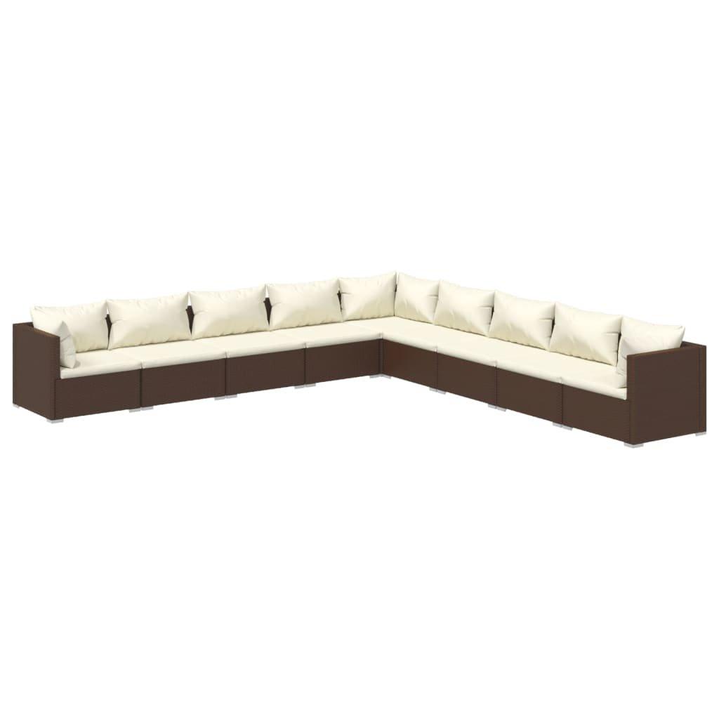 VidaXL Garten-lounge-set poly-rattan  