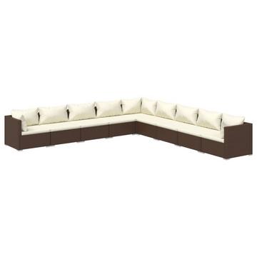 Garten-lounge-set poly-rattan