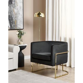 Beliani Fauteuil en Velours Glamour SIRKKA  