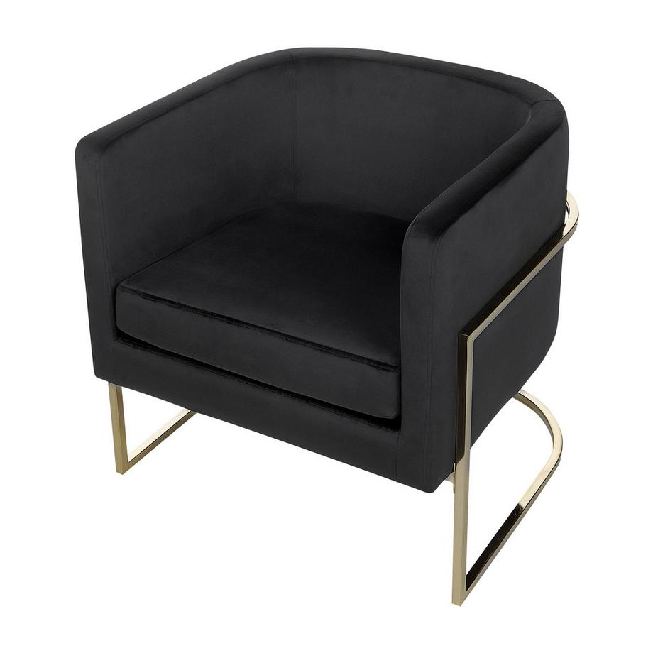 Beliani Sessel aus Samtstoff Glamourös SIRKKA  