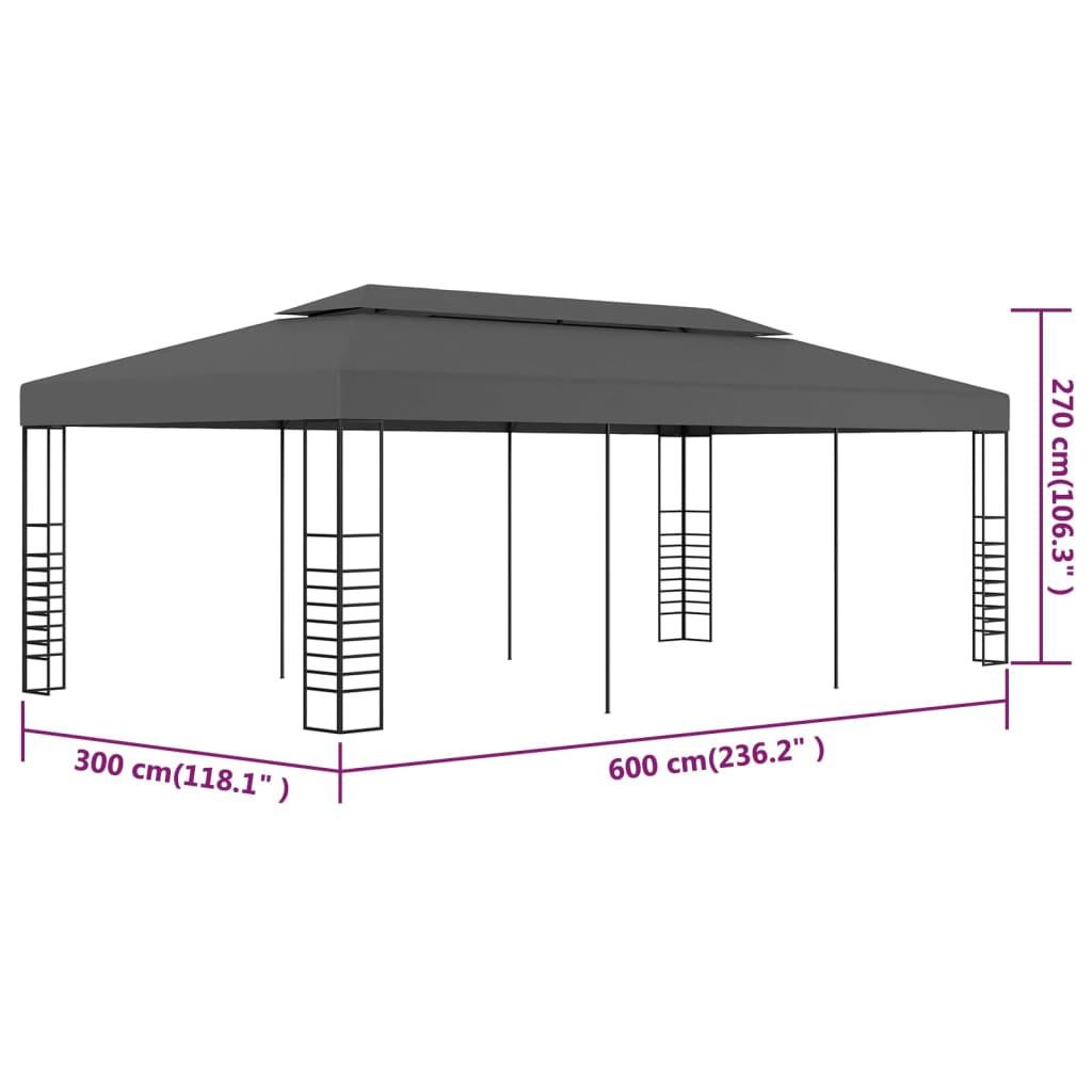 VidaXL gazebo Tessuto  