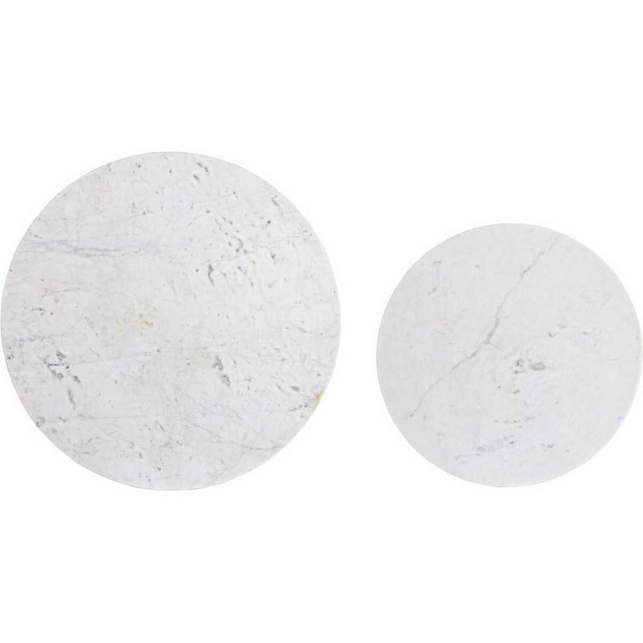 mutoni Tavolino Phoenix bianco (set di 2)  