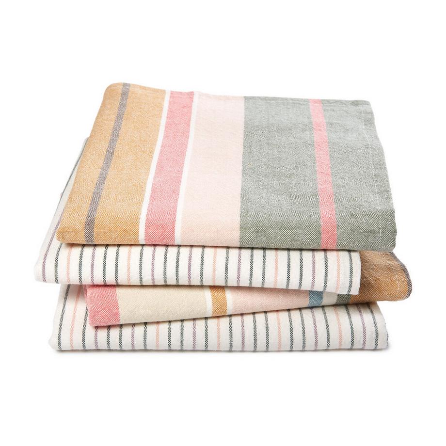 La Redoute Intérieurs Serviettes de table coton lavé tissé-teint  