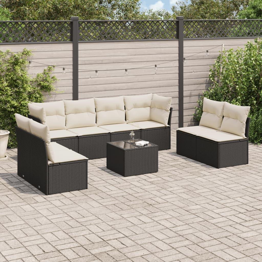 VidaXL set divano da giardino Polirattan  