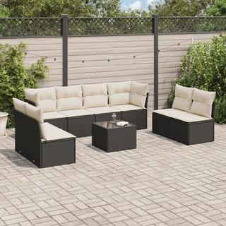 VidaXL set divano da giardino Polirattan  