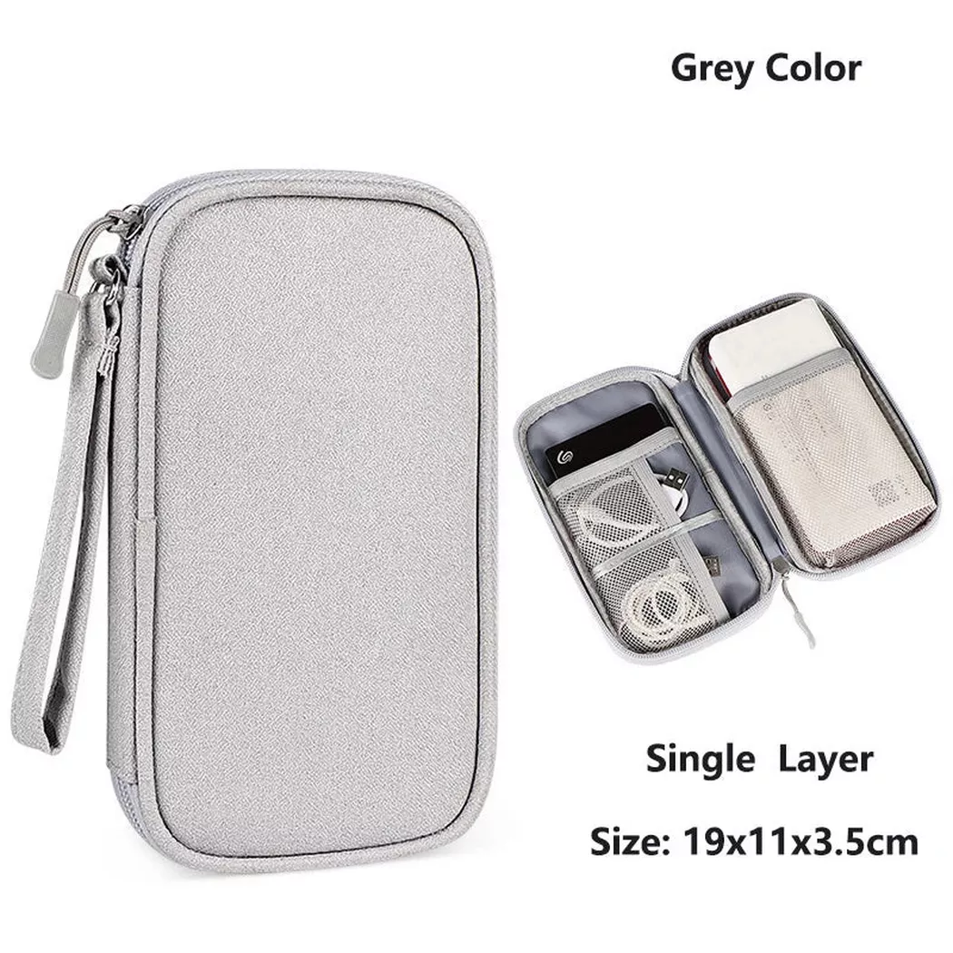 Only-bags.store - Kabeltasche, elektronische Tasche, Organizer für elektronisches Zubehör, tragbarer Kabel-Organizer, 11, Multicolor
