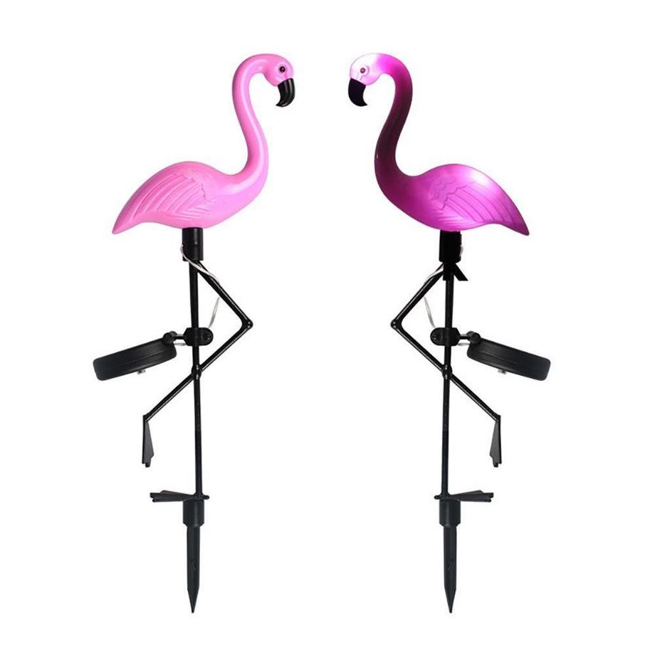 Northio Solarzellenbetriebene Gartenlampen - Flamingo - 3 Stk  