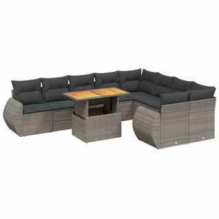 VidaXL set divano da giardino Polirattan  