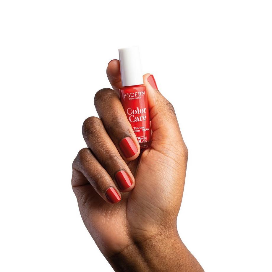 PODERM  Nagelpilz - Nagellack KRAFTVOLLES ROT Teebaum - Swiss Made 